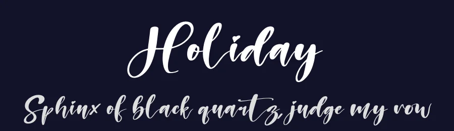Holiday by Perspectype Studio - Letterena.com — Script Handwritten Font — thumbnail 2