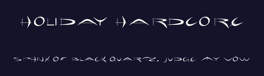 Holiday Hardcore by House Of Eraser — Decorative Font — thumbnail 2