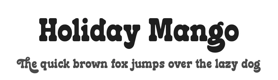 Holiday Mango by HansCo — Decorative Font