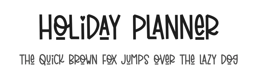 Holiday Planner