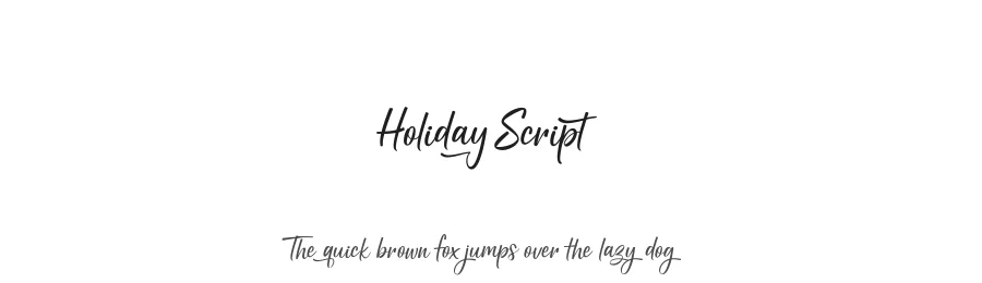 Holiday Script