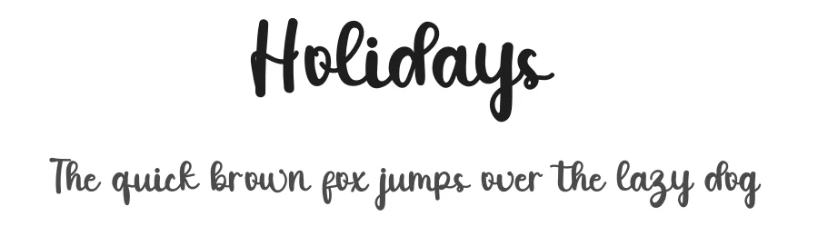 Holidays