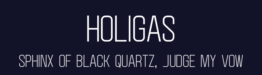 Holigas by Khurasan — Sans Serif Font — thumbnail 2