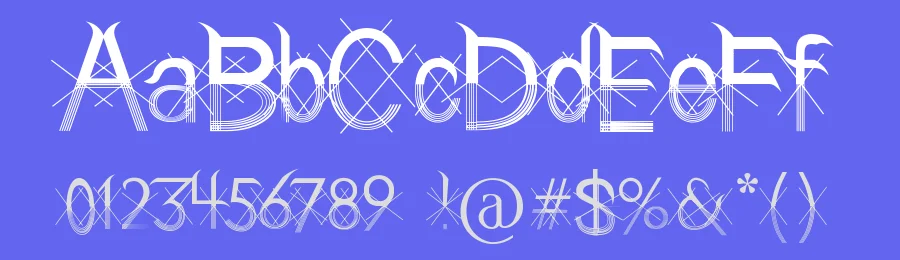 Holitter Lines by Biffe Holitter — Decorative Font — thumbnail 3