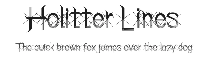 Holitter Lines by Biffe Holitter โ Decorative Font