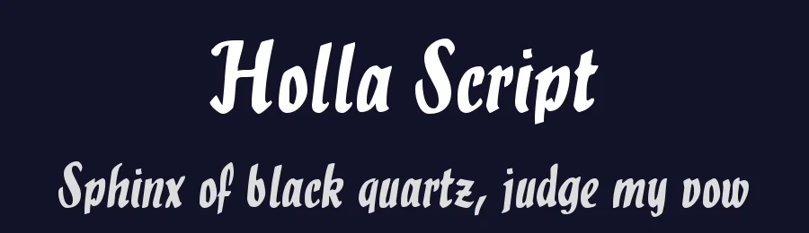 Holla Script by Dieter Steffmann — Script Handwritten Font — thumbnail 2