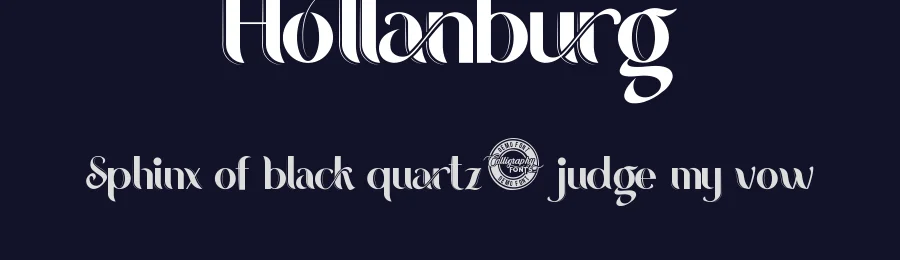 Hollanburg by Calligraphy Fonts — Decorative Font — thumbnail 2