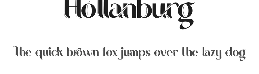 Hollanburg by Calligraphy Fonts β Decorative Font