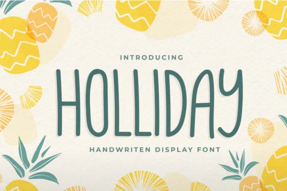 Holliday Font by OKEVECTOR by OKEVECTOR β Script Handwritten Font