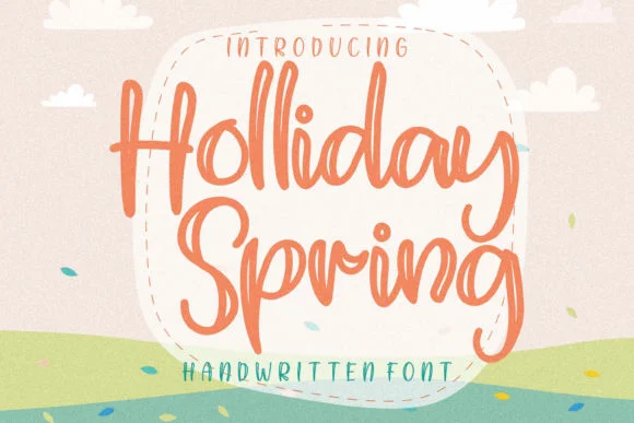 Holliday Spring Font by integritypestudio — Script Handwritten Font