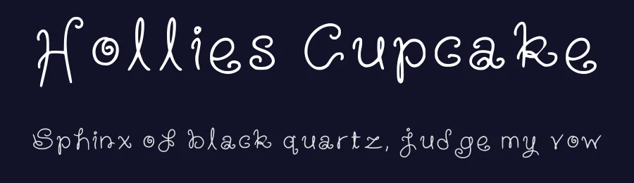 Hollies Cupcake by HollieInk — Decorative Font — thumbnail 2