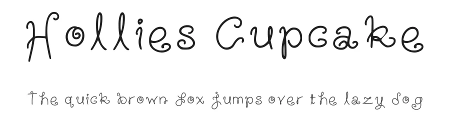 Hollies Cupcake by HollieInk — Decorative Font