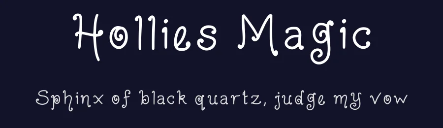 Hollies Magic by HollieInk — Decorative Font — thumbnail 2