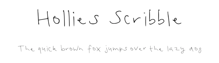 Hollies Scribble