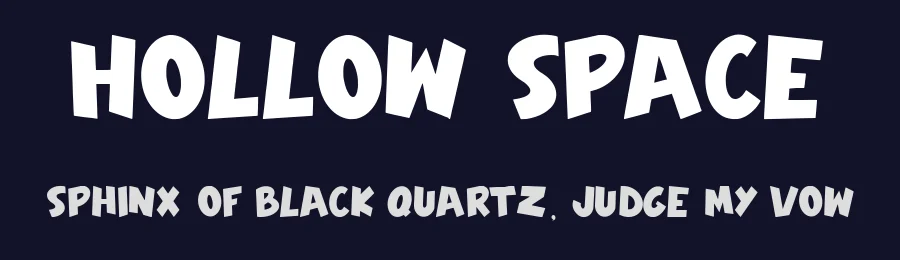 Hollow Space by Asep Rendi — Decorative Font — thumbnail 2