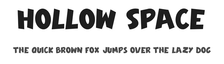 Hollow Space by Asep Rendi โ Decorative Font