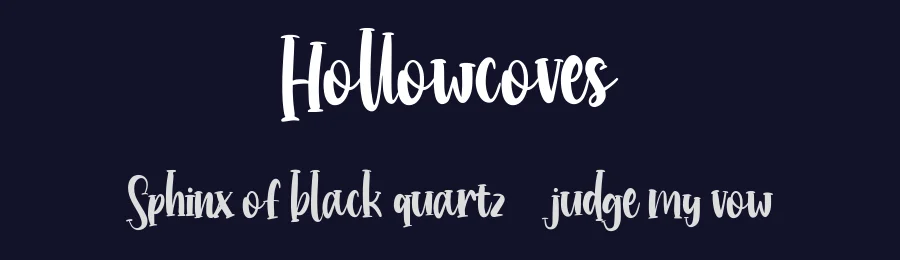 Hollowcoves by Maulana Creative — Decorative Font — thumbnail 2