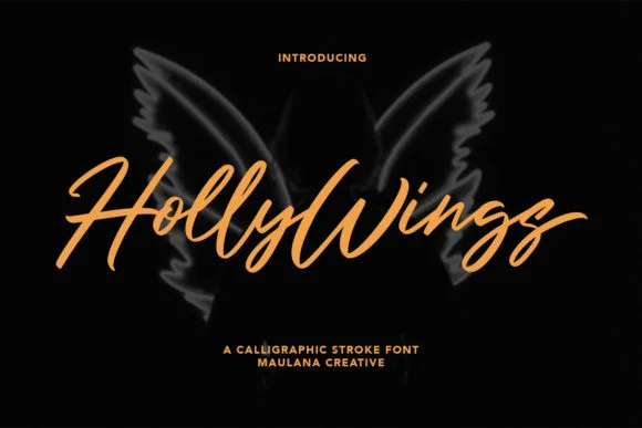 Holly Wings Font by Maulana Creative — Script Handwritten Font
