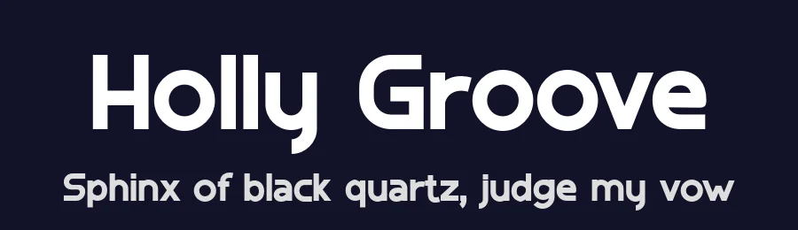 Holly Groove by Bearytype — Sans Serif Font — thumbnail 2