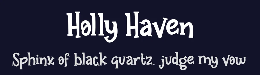 Holly Haven by PutraCetol Studio — Decorative Font — thumbnail 2