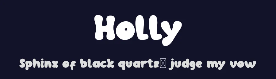 Holly by FactoryType — Decorative Font — thumbnail 2