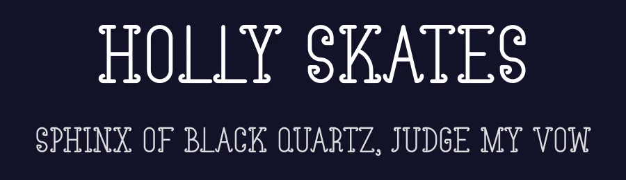 Holly Skates by Pian45 Studio — Decorative Font — thumbnail 2