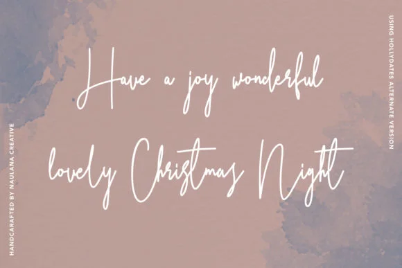 Hollydates Font by Maulana Creative — Script Handwritten Font — thumbnail 3