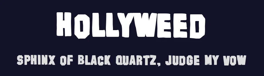 Hollyweed by Woodcutter — Decorative Font — thumbnail 2