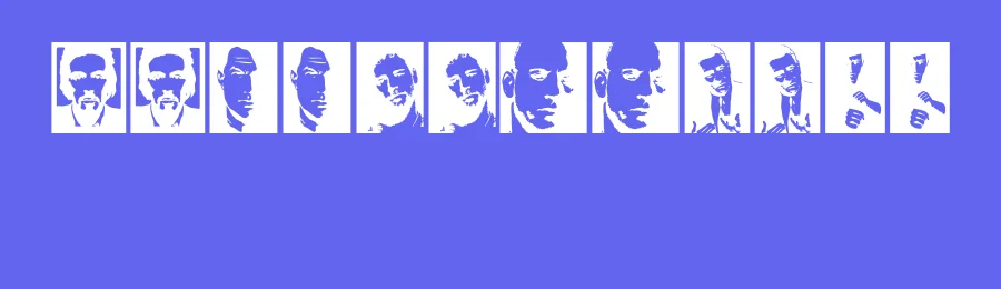 Hollywood Actors by Vladimir Nikolic — Dingbats Font — thumbnail 3