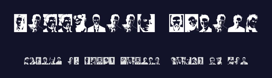 Hollywood Actors by Vladimir Nikolic — Dingbats Font — thumbnail 2