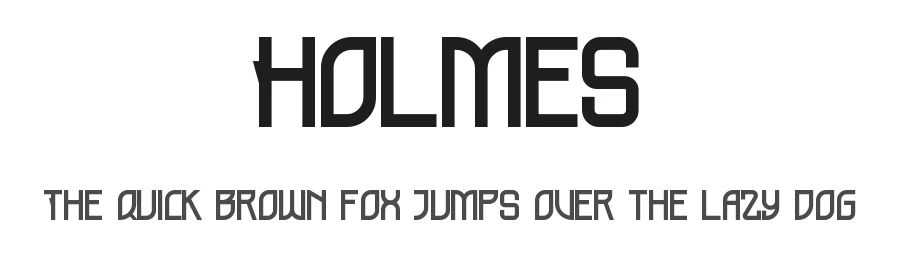 Holmes by Riyadh Rahman β Sans Serif Font