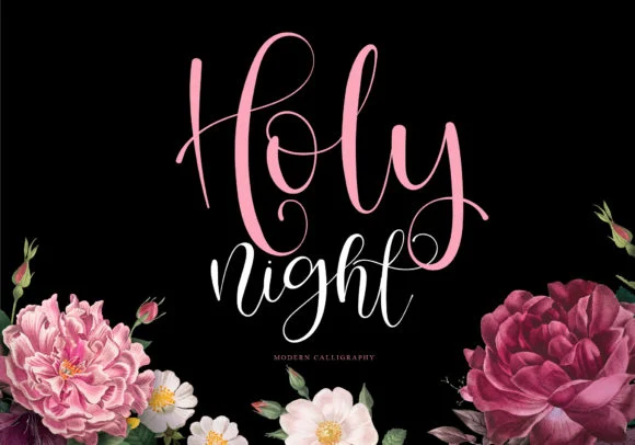 Holy Night Font by BB Type Studios — Script Handwritten Font