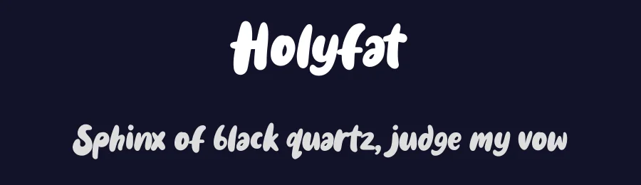 Holyfat by Weape Studio — Decorative Font — thumbnail 2