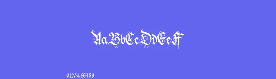 Holyrose Mmidnight Tea by Holyrose — Blackletter Font — thumbnail 3