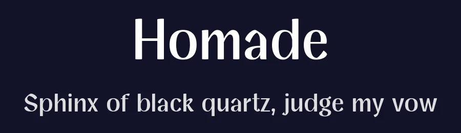 Homade by Eko Bimantara — Sans Serif Font — thumbnail 2