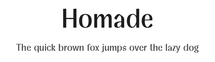 Homade by Eko Bimantara — Sans Serif Font