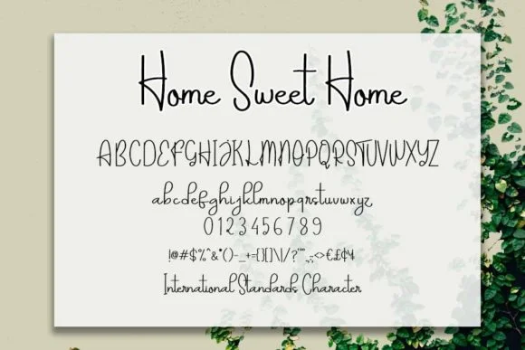 Home Sweet Home Font by shiddiq.art by shiddiq.art — Script Handwritten Font — thumbnail 5
