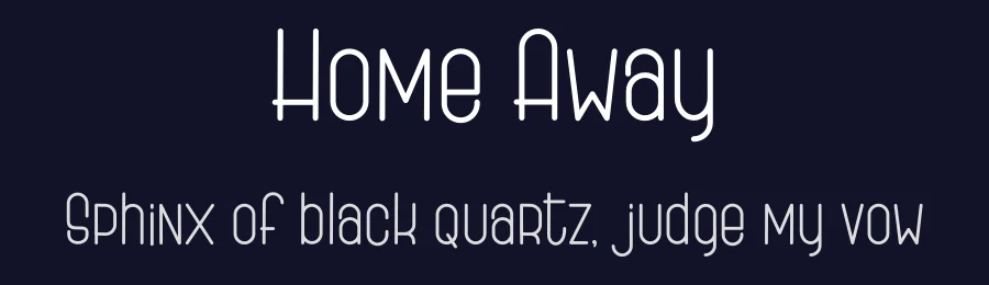Home Away by Eknoji Studio — Sans Serif Font — thumbnail 2