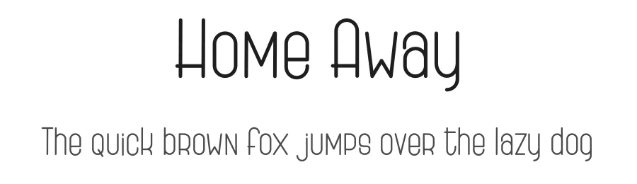 Home Away by Eknoji Studio — Sans Serif Font