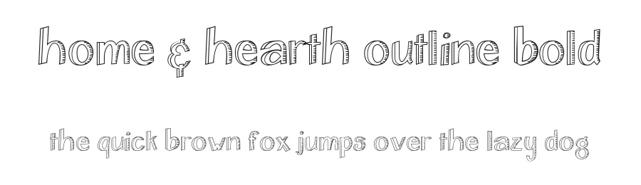 Home & Hearth Outline Bold