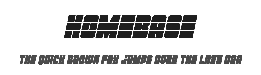 Homebase by Iconian Fonts โ Display Font