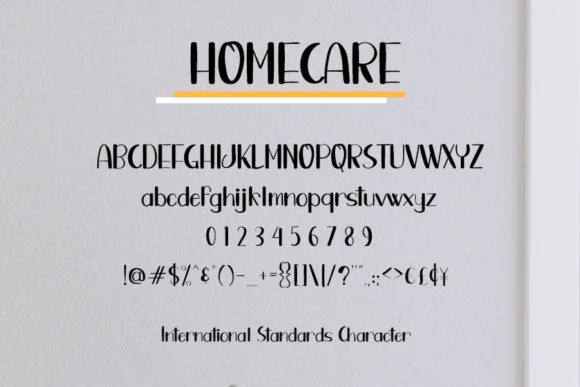 Homecare Font by shiddiq.art — Script Handwritten Font — thumbnail 4