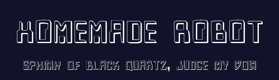 Homemade Robot by Iconian Fonts — Display Font — thumbnail 2