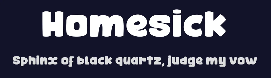 Homesick by dcoxy - Greg Medina — Decorative Font — thumbnail 2
