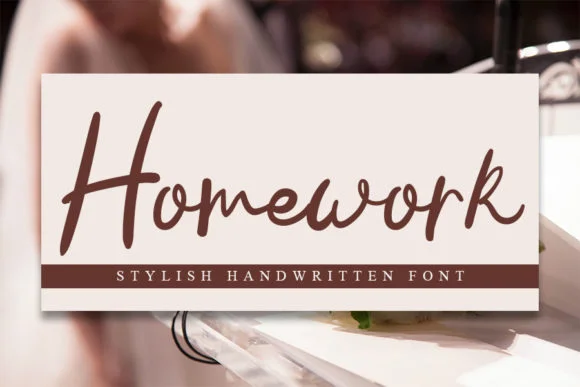 Homework Font by FL Space by FL Space — Script Handwritten Font