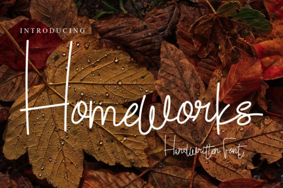 Homeworks Font by Garcio by Garcio — Script Handwritten Font