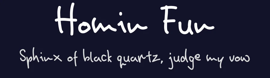Homin Fun by DjanCook — Script Handwritten Font — thumbnail 2