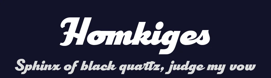 Homkiges by Edignwn Type — Script Handwritten Font — thumbnail 2