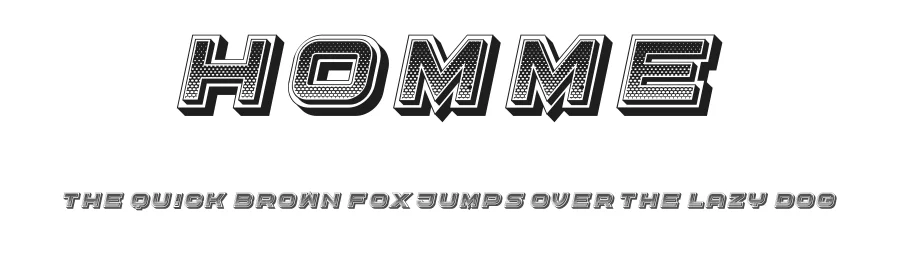 Homme by Vladimir Nikolic — Display Font