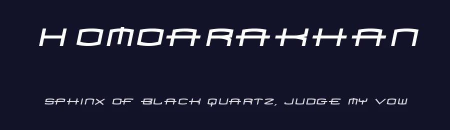Homoarakhan — Display Font — thumbnail 2